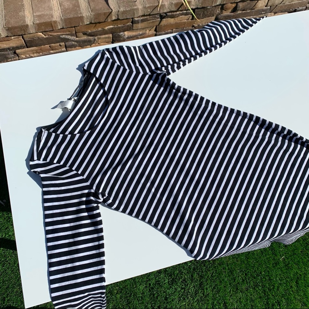 H&M STRIPPED BODYCON DRESS